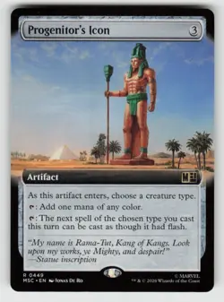 Progenitor's Icon (Extended Art) 449 Rare Commander: Marvel Super Heroes NM - Image 1