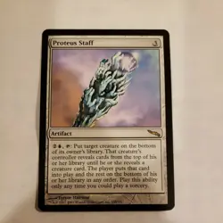 MTG Proteus Staff Mirrodin 230/306 Regular Rare - Image 1