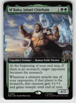 M'Baku, Jabari Chieftain (Extended Art) 382 Commander: Marvel Super Heroes NM - Image 1