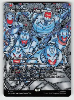 Mechanized Production (Borderless) 57 Mythic Marvel Universe Eternal-Legal NM - Image 1