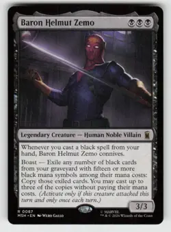 Baron Helmut Zemo 87 Rare Marvel Super Heroes Near Mint - Image 1