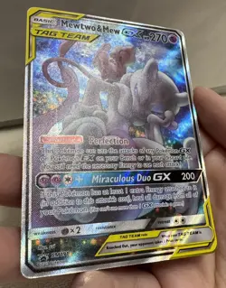 Pokemon Mewtwo & Mew GX Tag Team Black Star Promo SM191 READ DESCRIPTION - Image 1