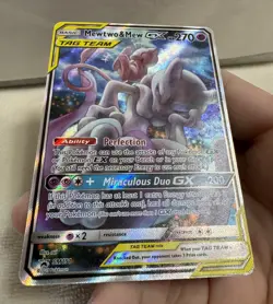 Pokemon Mewtwo & Mew GX Tag Team Black Star Promo SM191 READ DESCRIPTION - Image 2