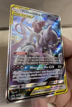 Pokemon Mewtwo & Mew GX Tag Team Black Star Promo SM191 READ DESCRIPTION - Image 3