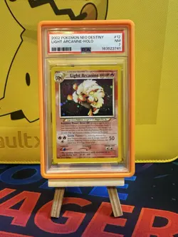 PSA 7 NM 2002 POKEMON NEO DESTINY #12 LIGHT ARCANINE HOLO - Image 1