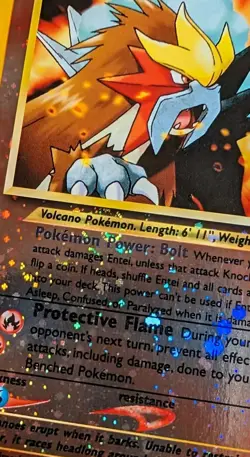 Entei - Black Star Promo #34 - Pokemon TCG (Vintage WoTC) - MP/HP - SWIRL🌀 - Image 3
