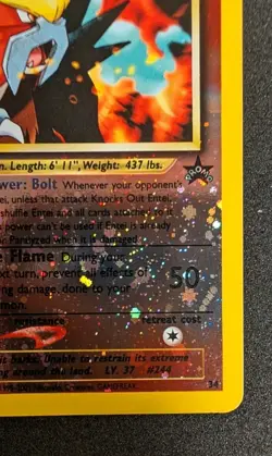 Entei - Black Star Promo #34 - Pokemon TCG (Vintage WoTC) - MP/HP - SWIRL🌀 - Image 5