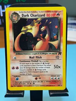 Pokemon Dark Charizard Team Rocket Unlimited Holo 4/82- MP - Image 1