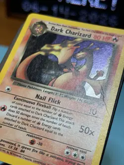 Pokemon Dark Charizard Team Rocket Unlimited Holo 4/82- MP - Image 3