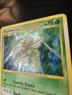 Pokemon Platinum Base Set Holo Scyther 130/127 Secret Rare - MP - Image 4