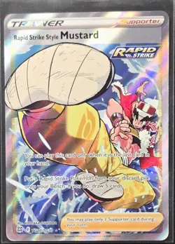 Rapid Strike Style Mustard TG27/TG30 Brilliant Stars Pokemon 2022 - Image 1