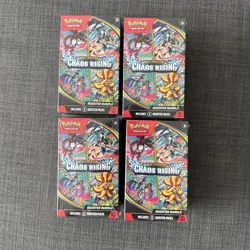 4x Pokemon TCG: Chaos Rising Booster Bundle - New & Sealed - Image 1
