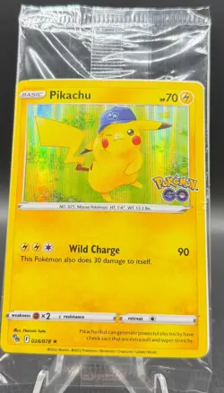 Pikachu 028/078 Holo Rare Pokemon GO Pokemon Sealed - Image 1