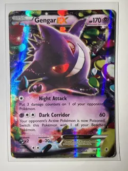 Pokemon TCG Gengar EX 34/119 XY - Phantom Forces Holo LP - Image 1