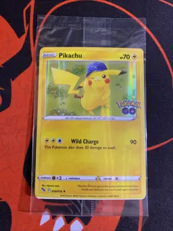 Pikachu 028/078 Holo Rare Pokemon GO Pokemon Sealed - Image 1