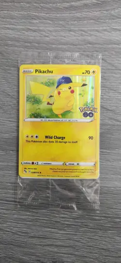 Pikachu 028/078 Pokemon GO Holo Promo Sealed Near Mint Fresh - Image 1
