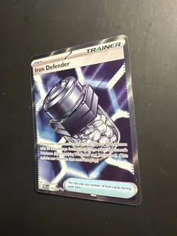 2026 Pokemon MEG Pitch Black Trainer Item Iron Defender 110 /84 Full Art Rare - Image 2