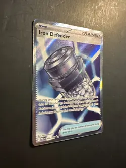 2026 Pokemon MEG Pitch Black Trainer Item Iron Defender 110 /84 Full Art Rare - Image 3