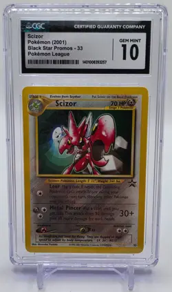 Pokemon TCG | Scizor Wizards Black Star Promos | CGC 10 Gem Mint - Image 1