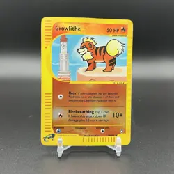 Growlithe 080/147 Aquapolis Reverse Holo Common Basic 50 HP English - Image 1