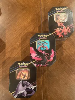 Crown Zenith Galarian Birds Tin Set Moltres Zapdos Articuno Pokemon TCG Sealed - Image 5