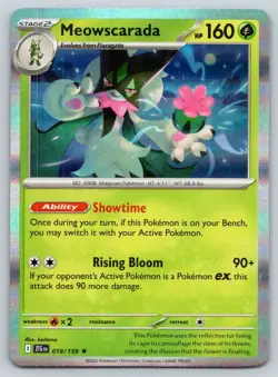 MEOWSCARADA 018/159 R JOURNEY TOGETHER POKEMON HOLO NM KODAMA - Image 1