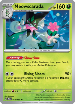 MEOWSCARADA 018/159 R JOURNEY TOGETHER POKEMON HOLO NM KODAMA - Image 4