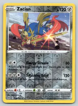ZACIAN (CRACKED ICE HOLO) 139/192 HOLO DECK EXCLUSIVES POKEMON MP ISHIKAWA - Image 1