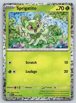 SPRIGATITO 001/015 HOLO P MCDONALD'S COLLECTION 2023 POKEMON HOLO LP TSURUTA - Image 1