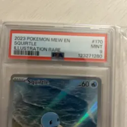 2023 POKEMON MEW EN-151 ILLUSTRATION RARE #170 SQUIRTLE PSA 9 ENGLISH - Image 2