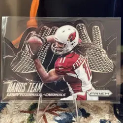 2014 Prizm Hands Team Die-Cut Insert - Larry Fitzgerald #HT4 Arizona Cardinals - Image 1