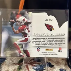 2014 Prizm Hands Team Die-Cut Insert - Larry Fitzgerald #HT4 Arizona Cardinals - Image 2