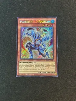 Yu-Gi-Oh! Masked HERO Fountain BLGG-EN029 1st Ed Secret Rare Holo EN - Image 2