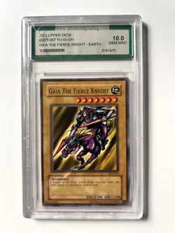 2001 Yu-gi-oh 1st Ed. Gaia The Fierce Knight #SDY-007 Gem Mint WCG 10 - Vintage - Image 1