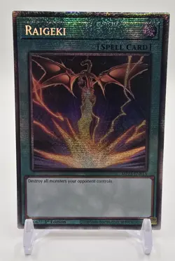 *** RAIGEKI *** 1ST EDITION ALTERNATE ART STARLIGHT RARE MP25-EN015 YUGIOH! - Image 1