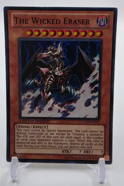 The Wicked Eraser - CT07-EN011 - MP+ - Super Rare - Limited ed - Yugioh - Image 1