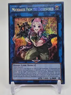 Yugioh Muckraker from the Underworld Prismatic Secret Rare MP23-EN194 1st NM - Image 1