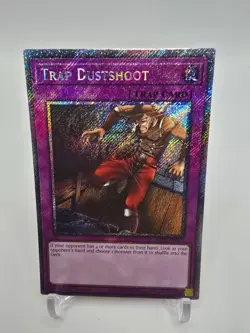 Trap Dustshoot 1st Edition Platinum Secret Rare RA05-EN077 Yu-Gi-Oh! - Image 1