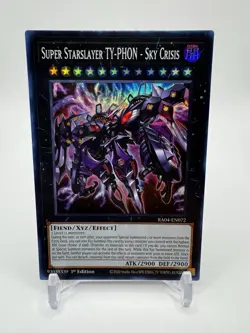 *** SUPER STARSLAYER TY-PHON - SKY CRISIS *** 1ST EDITION SUPER RARE YUGIOH! - Image 1