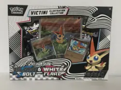 Pokemon TCG Black Bolt & White Flare Unova Victini Illustration Collection Box - Image 1