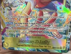 Gear 5 Monkey D. Luffy Alternate Art (EB04-061) SEC ⭐ Foil NM - Image 4