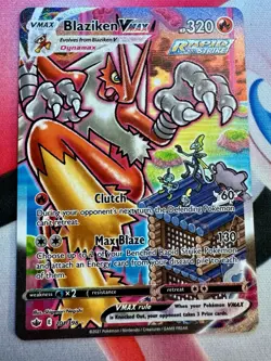Pokemon TCG Chilling Reign Blaziken VMAX Alternate Art Card 201/198 - Image 2