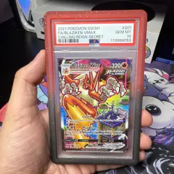 PSA 10 Blaziken VMAX 201/198 Alternate Art 2021 SWSH Chilling Reign Pokemon Card - Image 1
