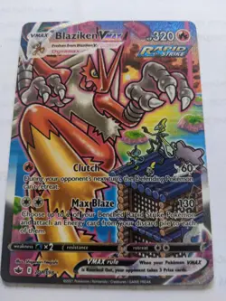 Blaziken VMAX 201/198 Secret Rare Rainbow Pokemon Card Chilling Reign NM - Image 1