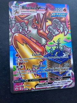 Blaziken VMAX 201/198 Secret Rare Rainbow Pokemon Card Chilling Reign NM - Image 5