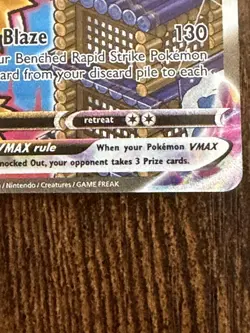 Pokemon TCG Blaziken VMAX Chilling Reign Secret Rare Card 201/198 - Image 3