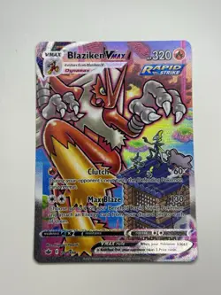 Pokemon TCG Blaziken VMAX Chilling Reign Card 201/198 Near Mint Condition - Image 1