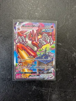 Pokemon TCG Blaziken VMAX 201/198 Chilling Reign Secret Rainbow - Image 1