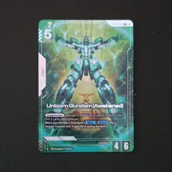 Bandai Gundam Card Game Unicorn Gundam (Awakened) GD04-056 LR+ Foil Alt Art Unit - Image 1