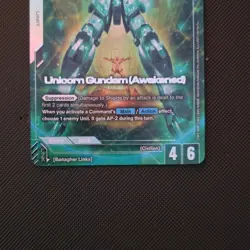 Bandai Gundam Card Game Unicorn Gundam (Awakened) GD04-056 LR+ Foil Alt Art Unit - Image 3
